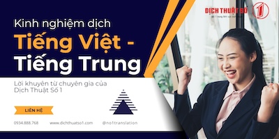Kinh nghiệm Dịch tiếng Việt sang tiếng Trung
