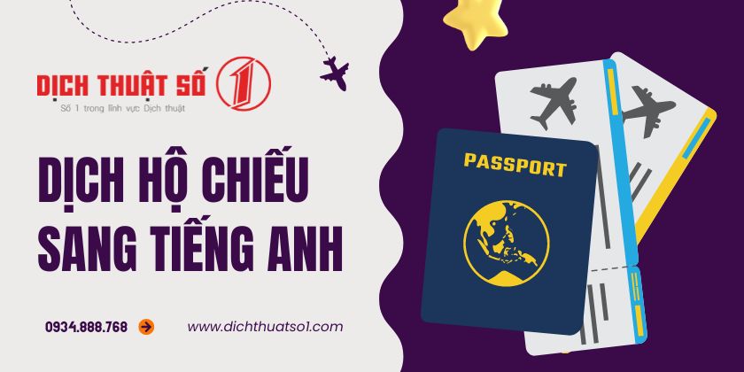 Dịch hộ chiếu, passport sang tiếng Anh chuẩn xác
