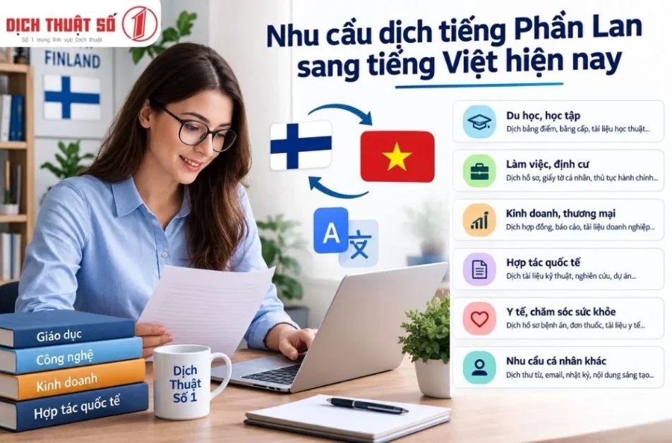 Nhu cầu dịch tiếng Phần Lan sang tiếng Việt hiện nay