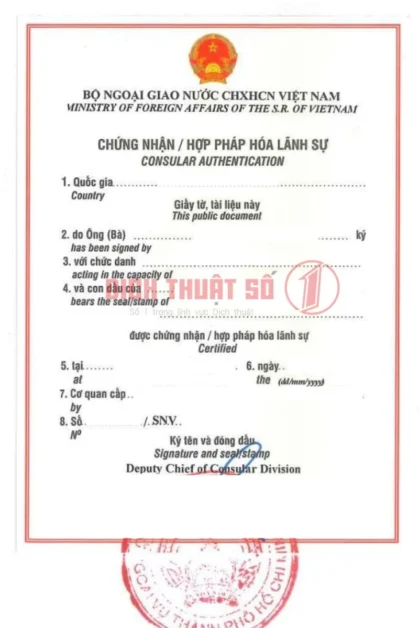 Nội Dung Chứng Nhận Lãnh Sự và Hợp Pháp Hóa Lãnh Sự
