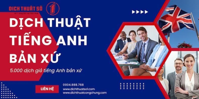 Dịch Thuật Tiếng Anh Bản Xứ