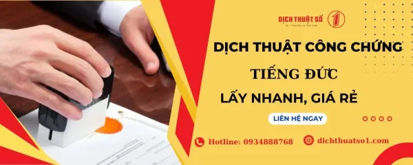 Dịch Thuật Công Chứng Tiếng Đức Lấy Nhanh, Uy Tín