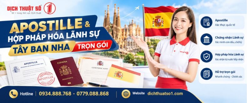 Hợp pháp hóa lãnh sự Tây Ban Nha: Thủ tục & Dịch vụ 2026