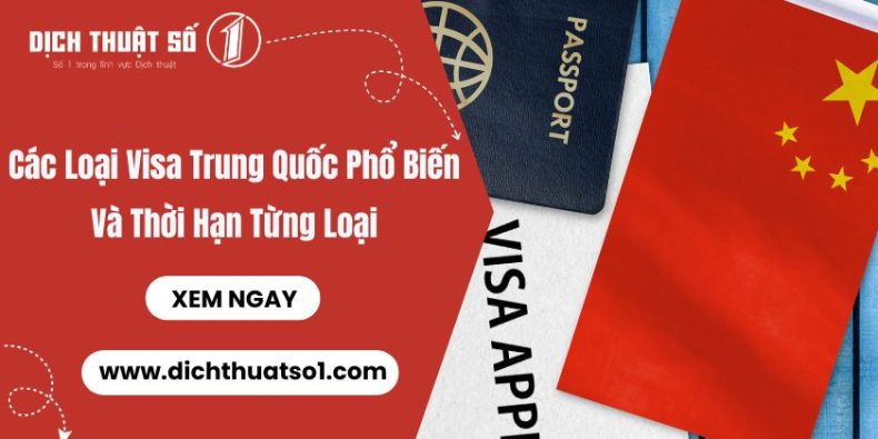 Các Loại Visa Trung Quốc