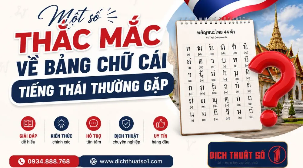 Thắc mắc chung về ngôn ngữ Thái Lan