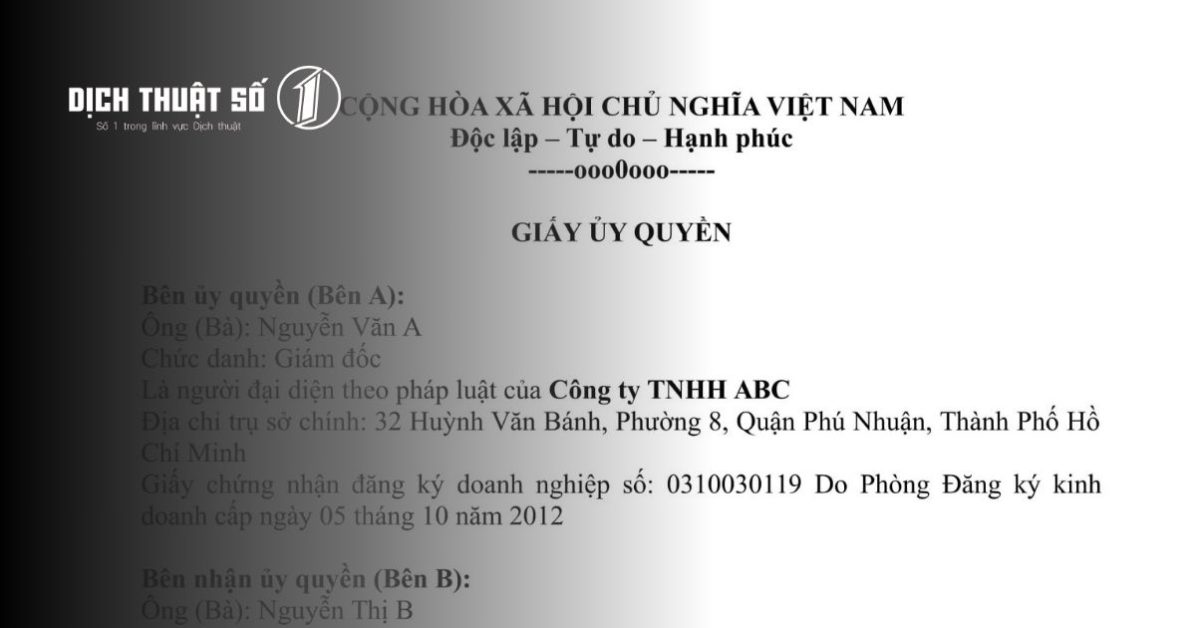 Thủ Tục Hợp Pháp Hóa Lãnh Sự Giấy Ủy Quyền, Mẫu Giấy Mới Nhất 2026
