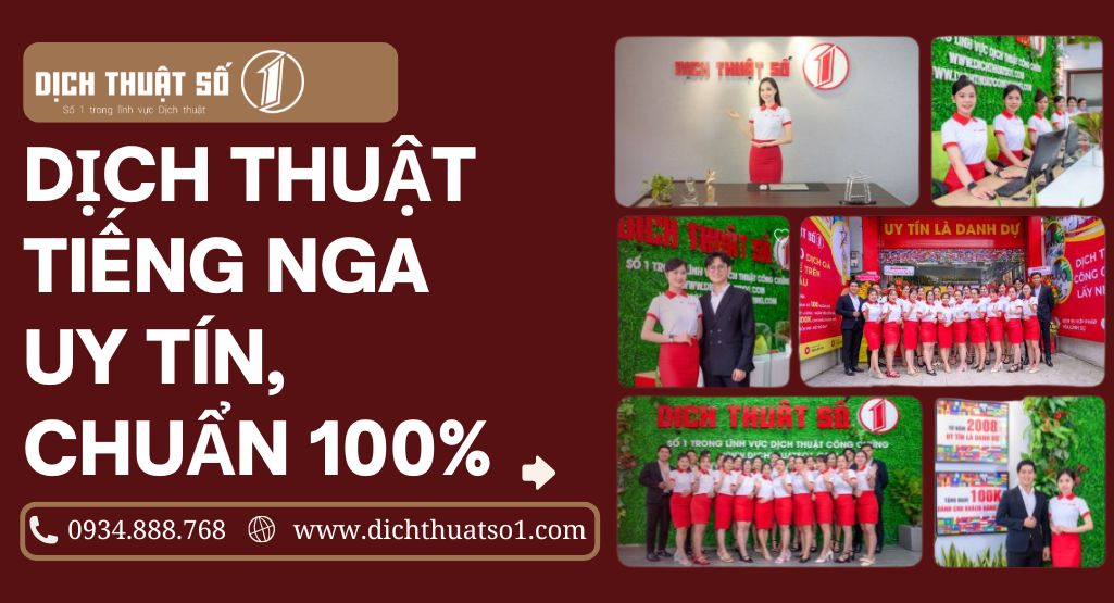 Bảng giá dịch thuật công chứng tiếng Nga tại Hà Nội