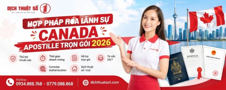 Hợp pháp hóa lãnh sự Canada, Apostille trọn gói 2026