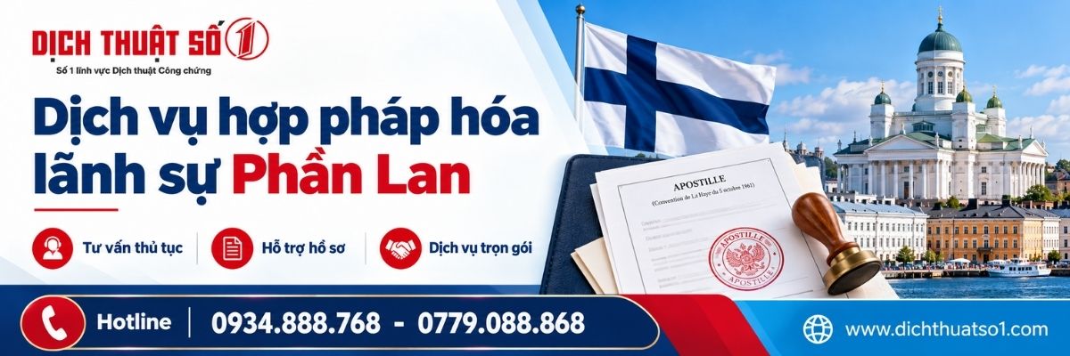 Hướng dẫn thủ tục hợp pháp hóa lãnh sự Phần Lan chi tiết