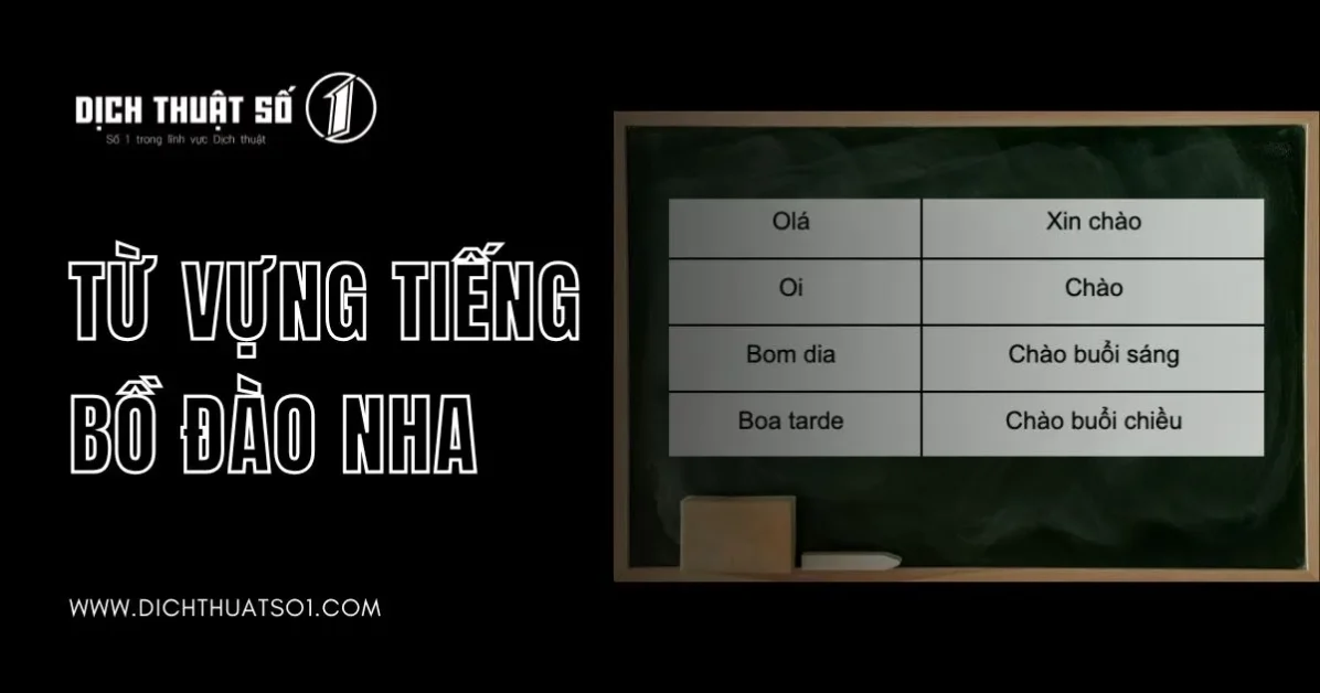 Tổng Hợp Từ Vựng Tiếng Bồ Đào Nha Theo Chủ Đề Cơ Bản Nhất