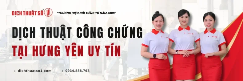 dịch thuật công chứng hưng yên
