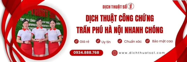 dịch thuật công chứng trần phú hà nội