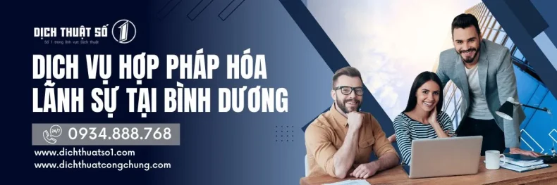 dịch vụ hợp pháp hóa lãnh sự Bình Dương