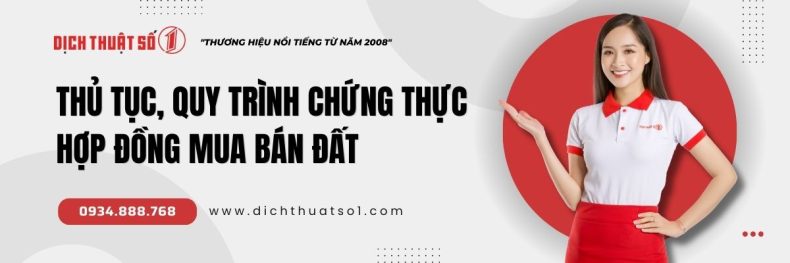 chứng thực hợp đồng mua bán đất
