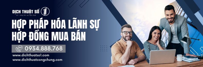 Hợp pháp hóa lãnh sự hợp đồng mua bán