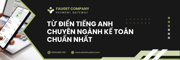 từ điển tiếng Anh chuyên ngành kế toán