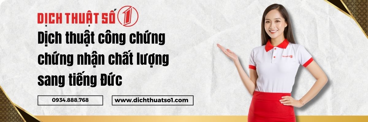 Dịch Thuật Công Chứng Giấy Chứng Nhận Chất Lượng Sang Tiếng Đức Phí Rẻ