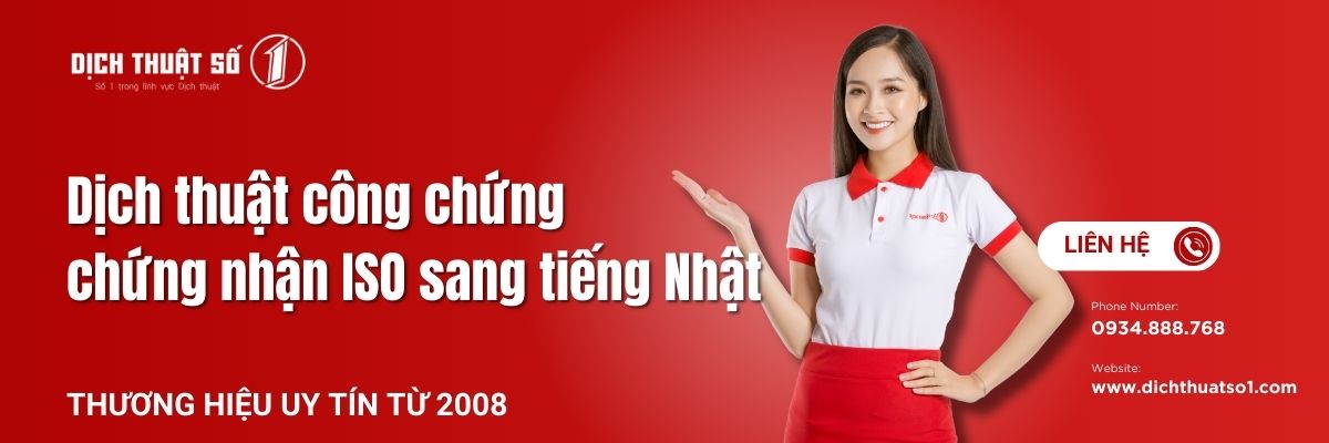 Dịch Thuật Công Chứng Giấy Chứng Nhận ISO Sang Tiếng Nhật Uy Tín