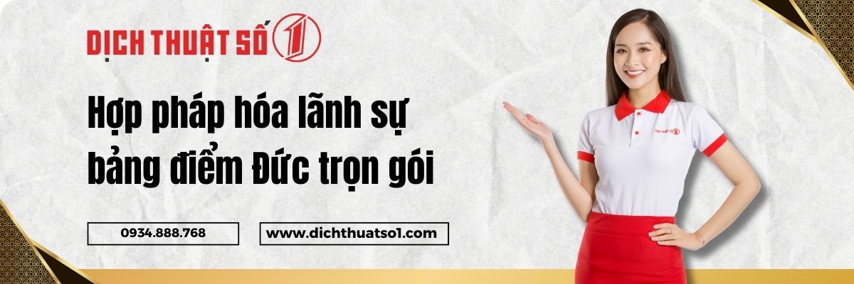 Hợp Pháp Hóa Lãnh Sự Bảng Điểm Đức Nhanh Chóng, Uy Tín, Trọn Gói