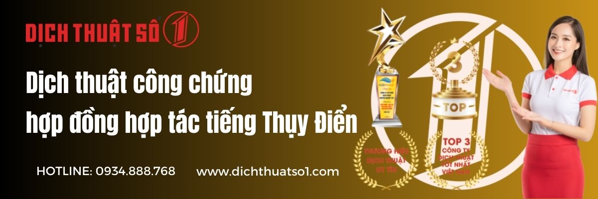 Dịch Thuật Công Chứng Hợp Đồng Hợp Tác Sang Tiếng Thụy Điển Uy Tín