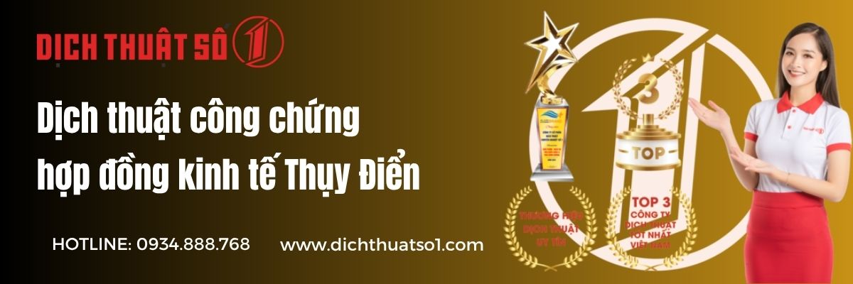 Địa Chỉ Dịch Thuật Công Chứng Hợp Đồng Kinh Tế Sang Tiếng Thụy Điển Uy Tín