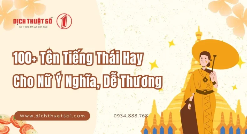 100+ Tên Tiếng Thái Hay Cho Nữ Ý Nghĩa, Dễ Thương