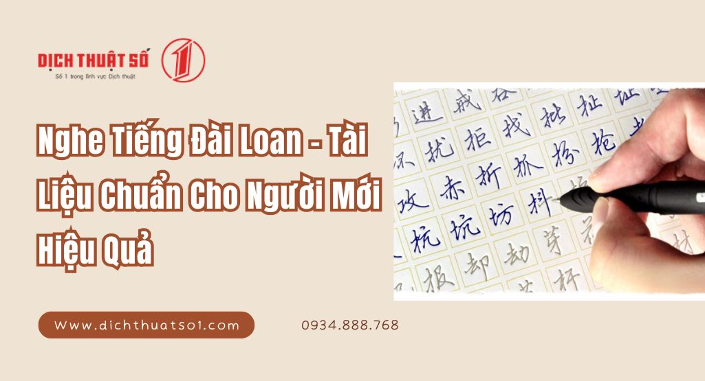 Nghe Tiếng Đài Loan: Hướng Dẫn Luyện Nghe Hiệu Quả Từ Cơ Bản Đến Nâng Cao