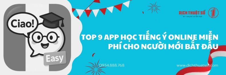 Top 9 App Học Tiếng Ý Online Miễn Phí Cho Người Mới Bắt Đầu