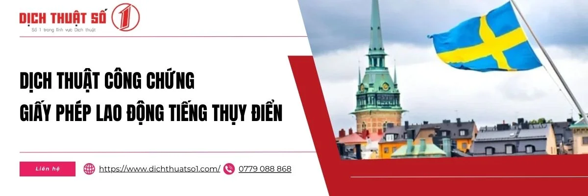 Dịch Thuật Công Chứng Giấy Phép Lao Động Tiếng Thụy Điển Chuẩn Pháp Lý