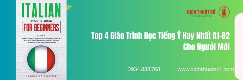 Top 4 Giáo Trình Học Tiếng Ý Hay Nhất A1–B2 Cho Người Mới