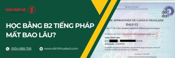 Học Bằng B2 Tiếng Pháp Mất Bao Lâu?