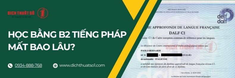 Học Bằng B2 Tiếng Pháp Mất Bao Lâu?