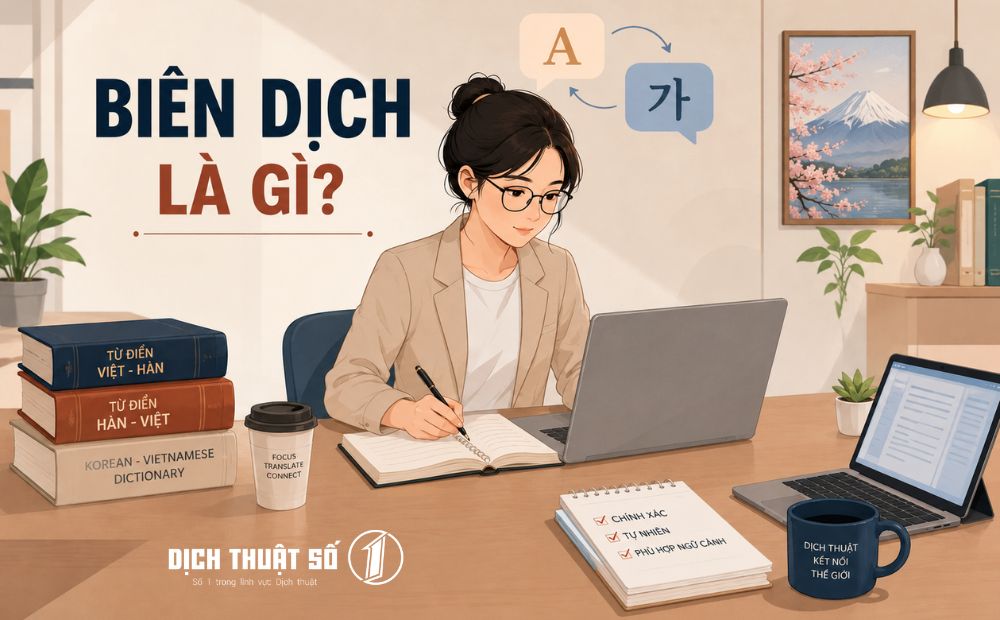 Biên dịch là gì? Các loại hình biên dịch hiện nay