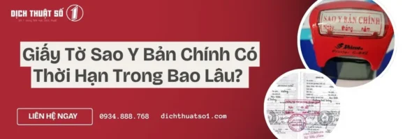 Giấy Tờ Sao Y Chứng Thực Có Giá Trị Sử Dụng Trong Bao Lâu? 