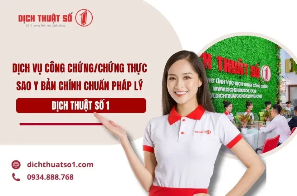 Dịch vụ sao y chứng thực bản chính lấy ngay 