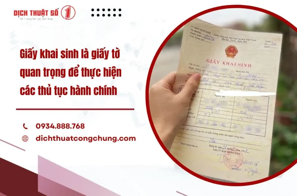 Giấy khai sinh là giấy tờ hộ tịch do cơ quan nhà nước có thẩm quyền cấp