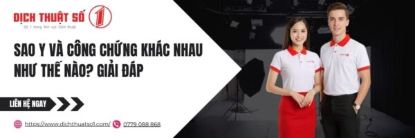 Sao y và công chứng khác nhau như thế nào
