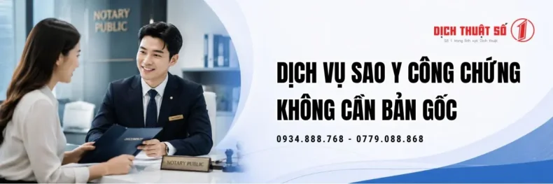 Dịch vụ sao y công chứng không cần bản gốc là gì?
