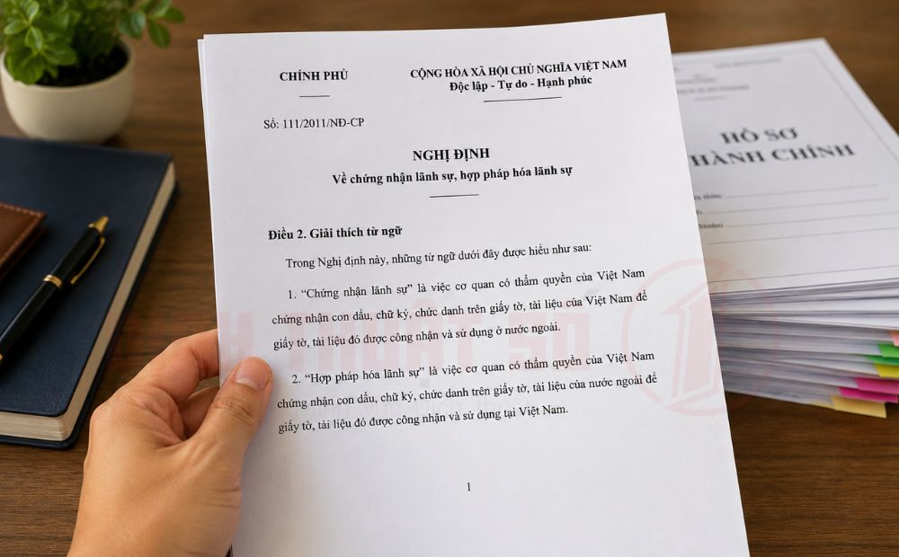 Phân biệt hợp pháp hóa lãnh sự và chứng nhận lãnh sự theo nghị định 111