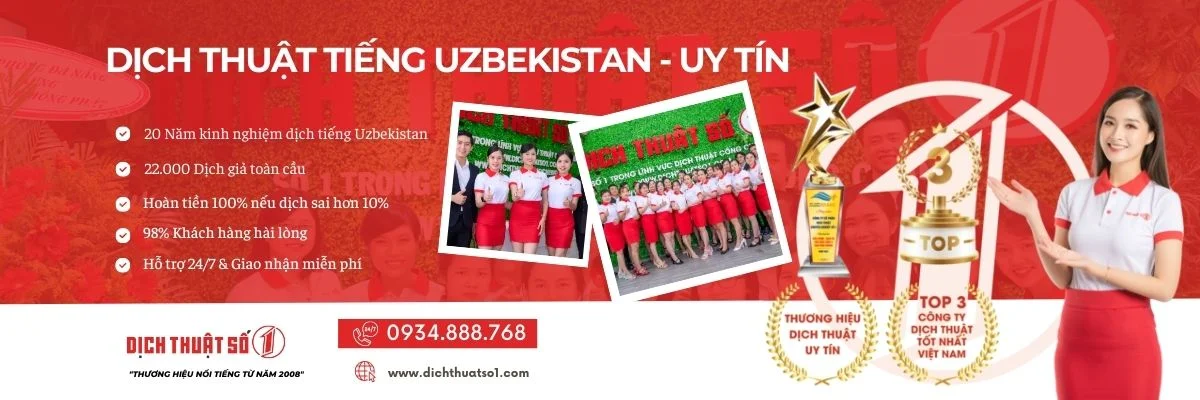 Địa chỉ dịch thuật tiếng Uzbekistan uy tín TOP 1