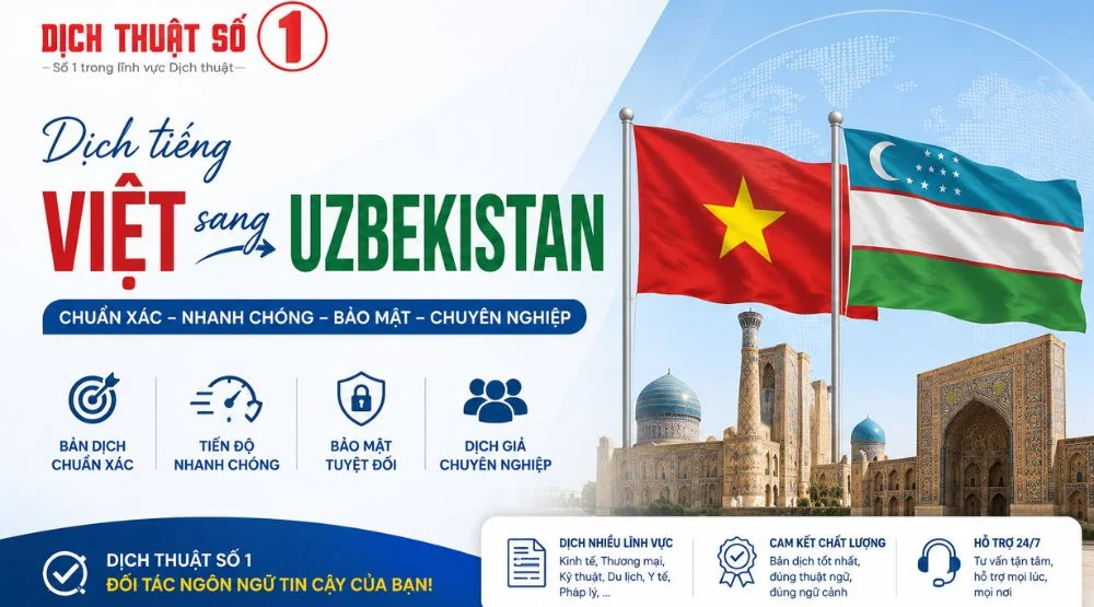 Nhu cầu dịch tiếng Việt sang tiếng Uzbekistan tăng cao
