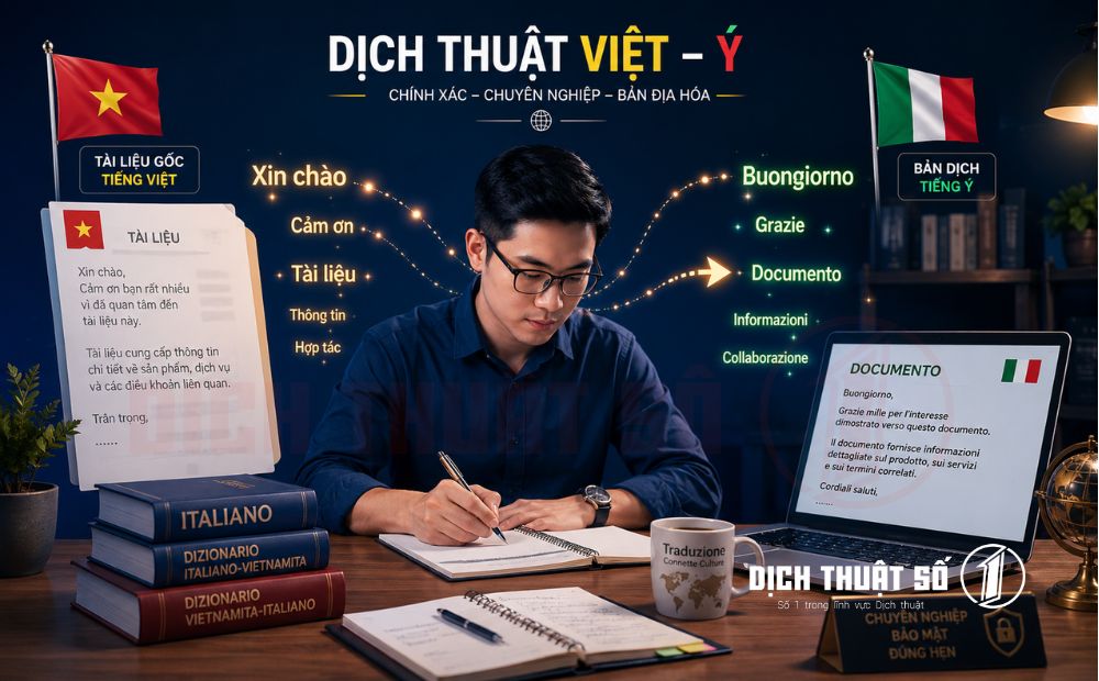 Nhu cầu dịch thuật tiếng Việt sang tiếng Ý