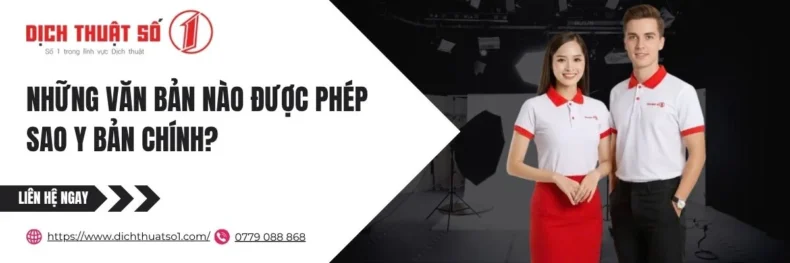 Những văn bản nào được phép sao y bản chính