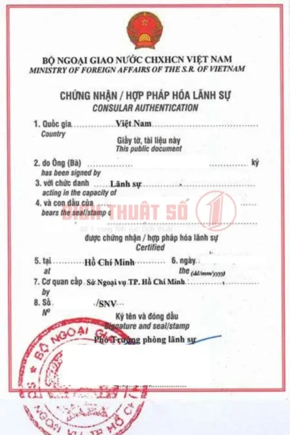 tem hợp pháp hoá lãnh sự Sở Ngoại vụ TPHCM