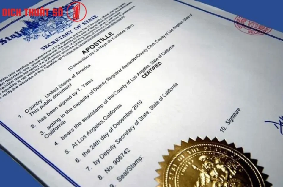 Giấy tờ không đủ điều kiện cấp Apostille