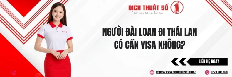 người đài loan đi thái lan có cần visa không
