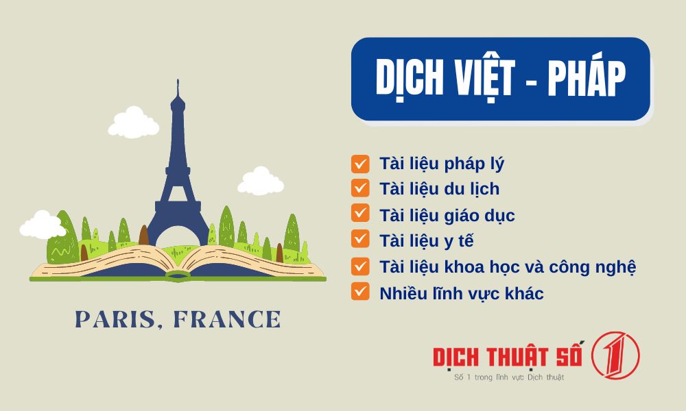 dịch tiếng việt sang tiếng pháp mọi chuyên ngành
