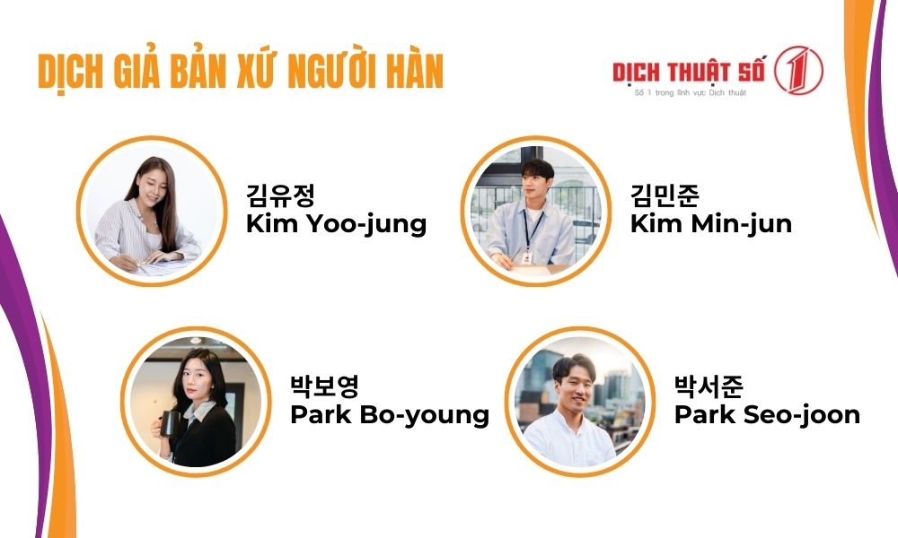 Đội ngũ dịch giả dịch tiếng hàn tại Dịch Thuật Số 1